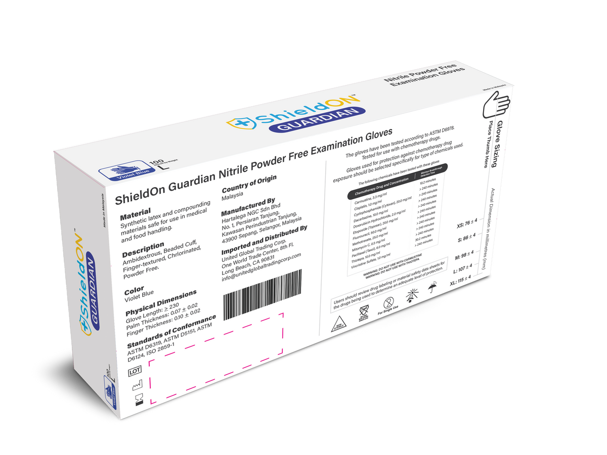 ShieldON Guardian  - 3.9 Mil Nitrile Examination Glove