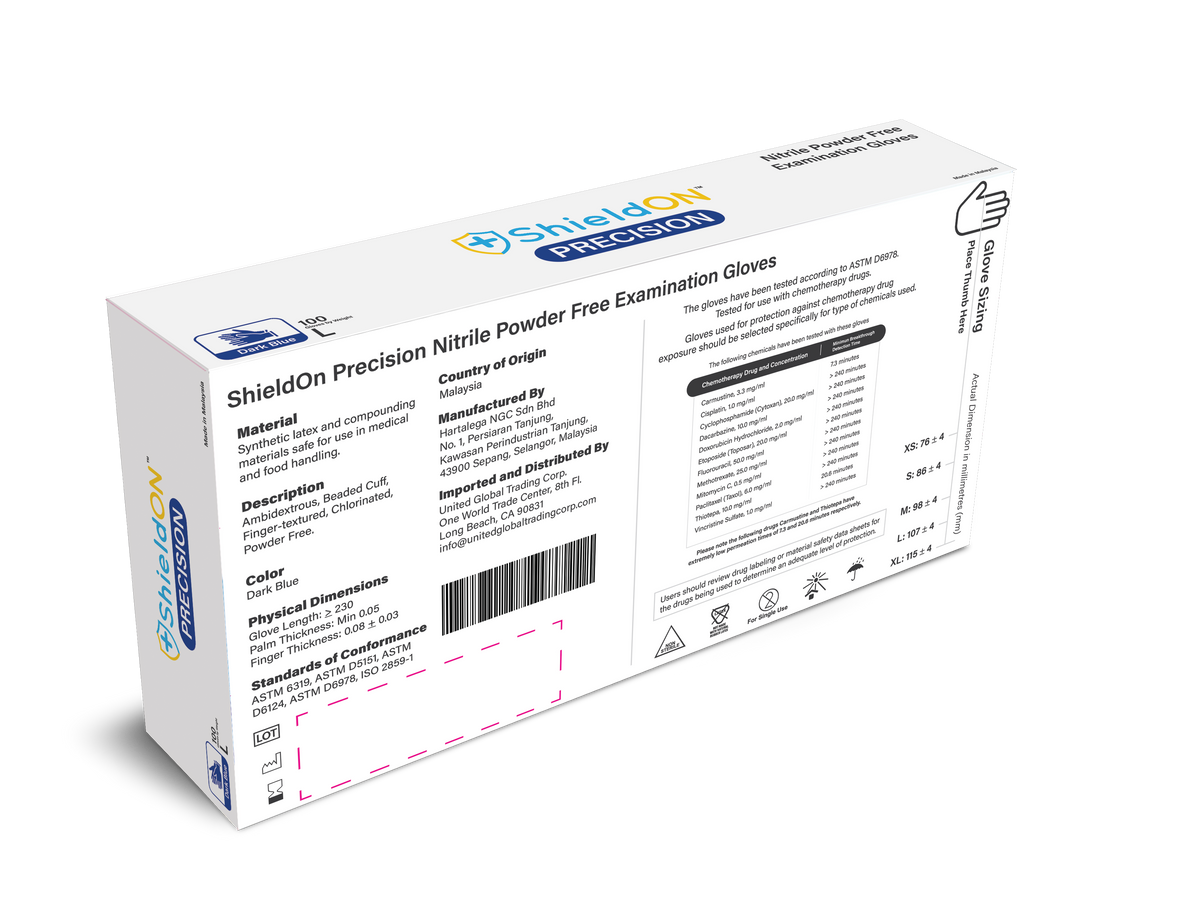 ShieldON Precision - 3.1 Mil Nitrile Examination Glove